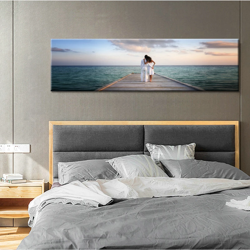 Seascape Blue Sky Sea landscape Clouds Canvas Painting Poster Print HD Modern Wall Art Pictures For Living Room Home Decoration | Дом и сад