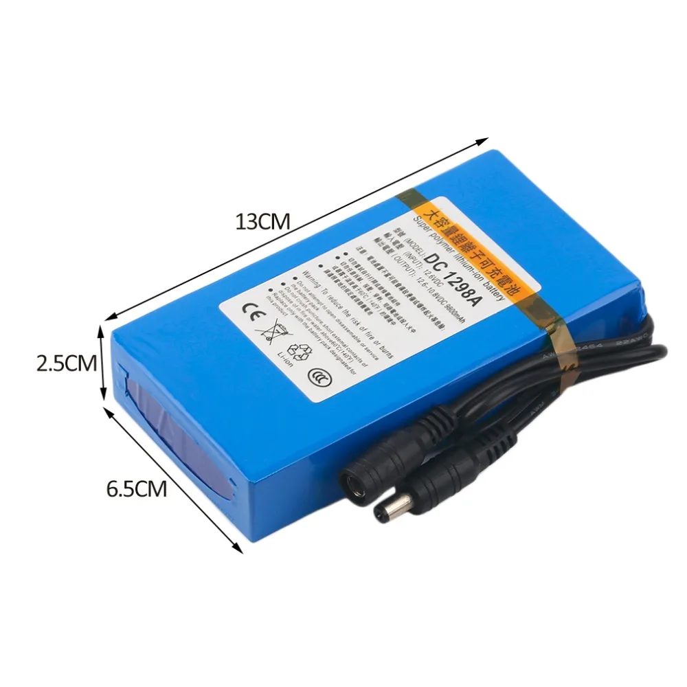 Cncool DC12980 12 В 9800 мАч батарея Высокое качество перезаряжаемый портативный