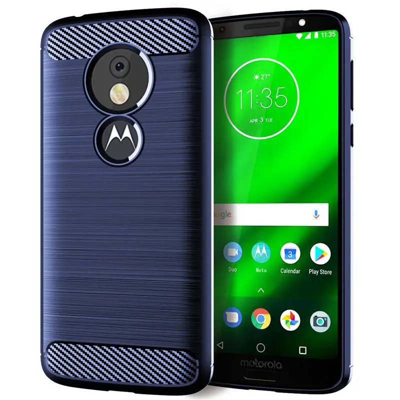 Чехол для Motorola Moto G6 Play силиконовый мягкий чехол из ТПУ телефона G6Play задняя