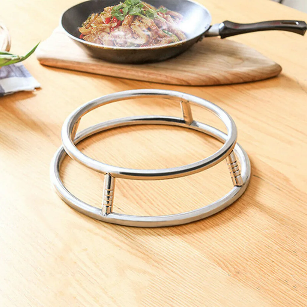 Бытовые товары из нержавеющей стали стойка для горшка Толстая круглая подставка