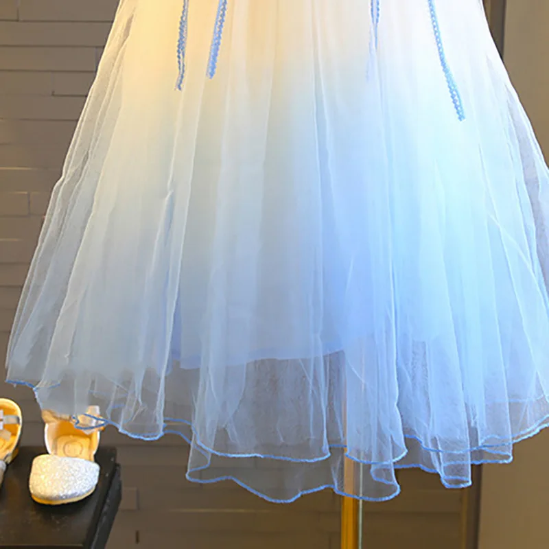 Платья для девочек 2019 Весна Новые детские праздничная одежда милые с рисунком