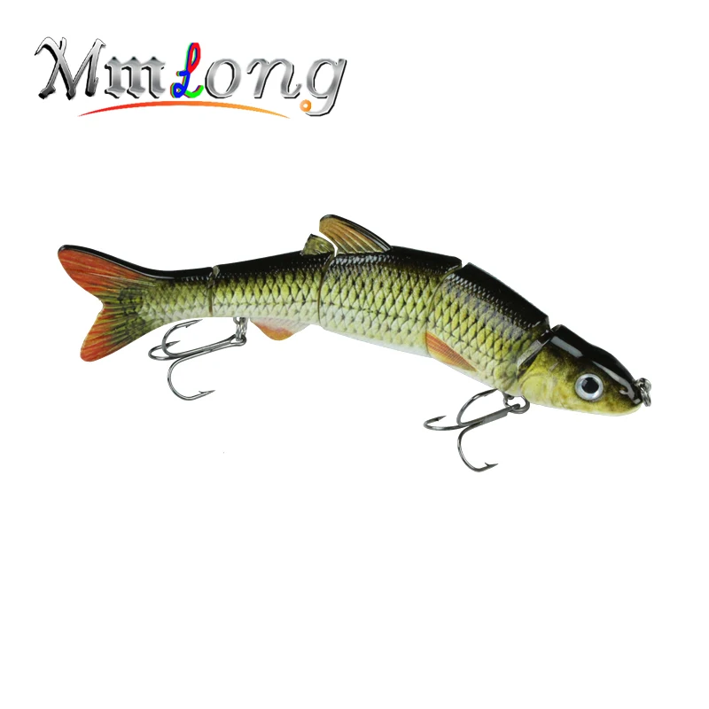 Mmlong искусственный приманки 5 сегмент профессиональный реалистичного 6 крюк яркие