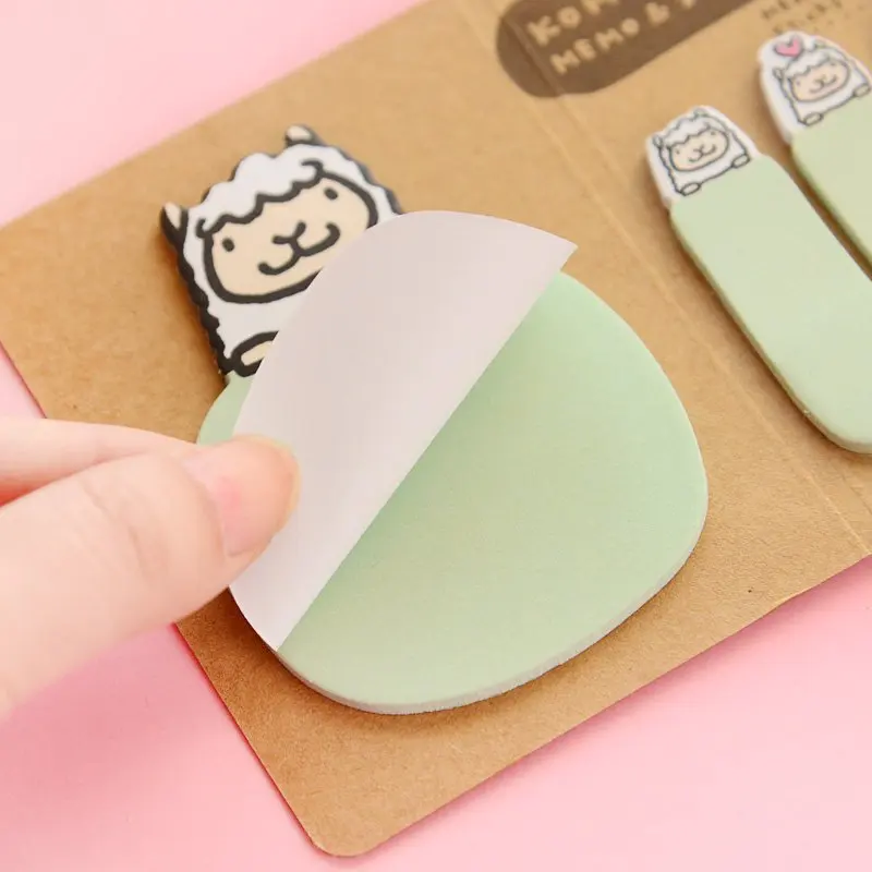 Kawaii животное медведь блокнот для заметок мультфильм кролик свинья овца N Times стикер отправить сообщение корейские канцелярские принадлежности студенческие офисные школьные принадлежности
