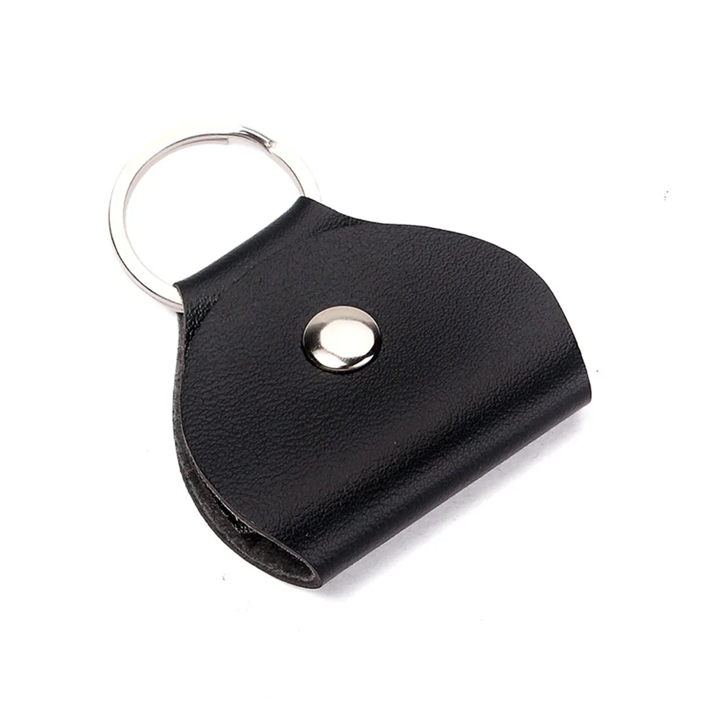Artificial Leather Guitar Dial Pack Key Chain Style Picks Holder Plectrums Case Bag ring Accessories parts | Спорт и развлечения