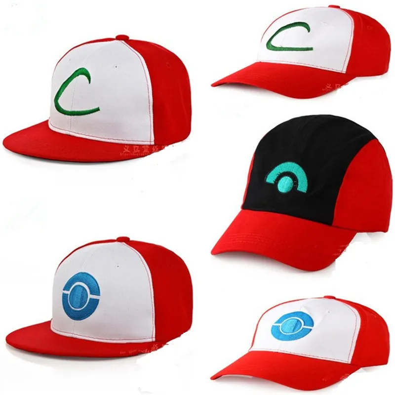Футболки с принтом из аниме Pokemon Go Ash Ketchum Бейсбол Кепки Косплэй Pocket Monster Пикачу лак