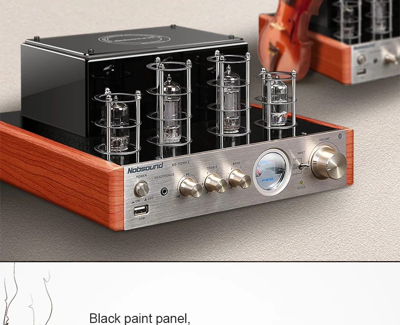 MS-10DMKII MP3 HiFi 2,0 домашний аудио Bluetooth вакуумный ламповый встроенный усилитель вход USB/AUX усилитель мощности 6P1*2+ 6N1*2