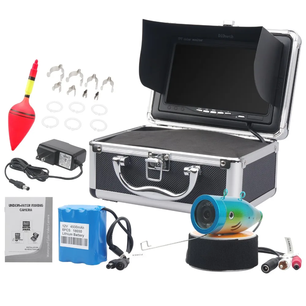 HD видео подводный Камера Рыболокаторы Профессиональный Рыбалка 12 шт. LED 1000tvl 7