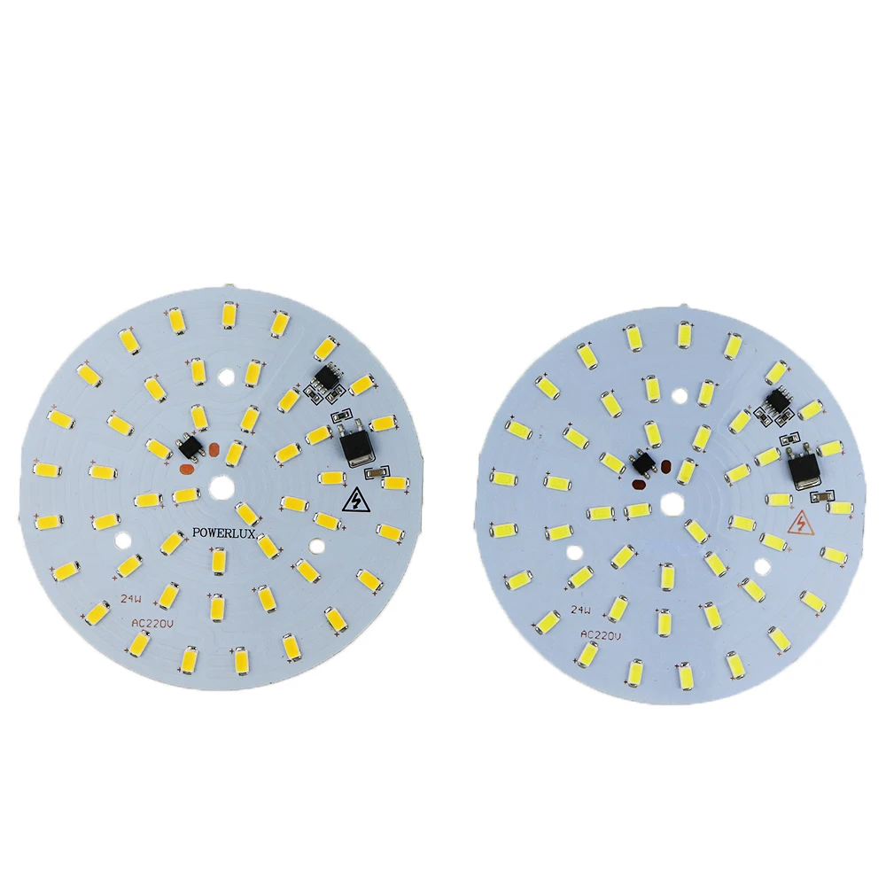 220v led plate Source 3W 5W 7W 10w 12W 15W 18W 24w 36w integrated IC driver 5730 SMD Cold Warm White aluminum pcb | Освещение