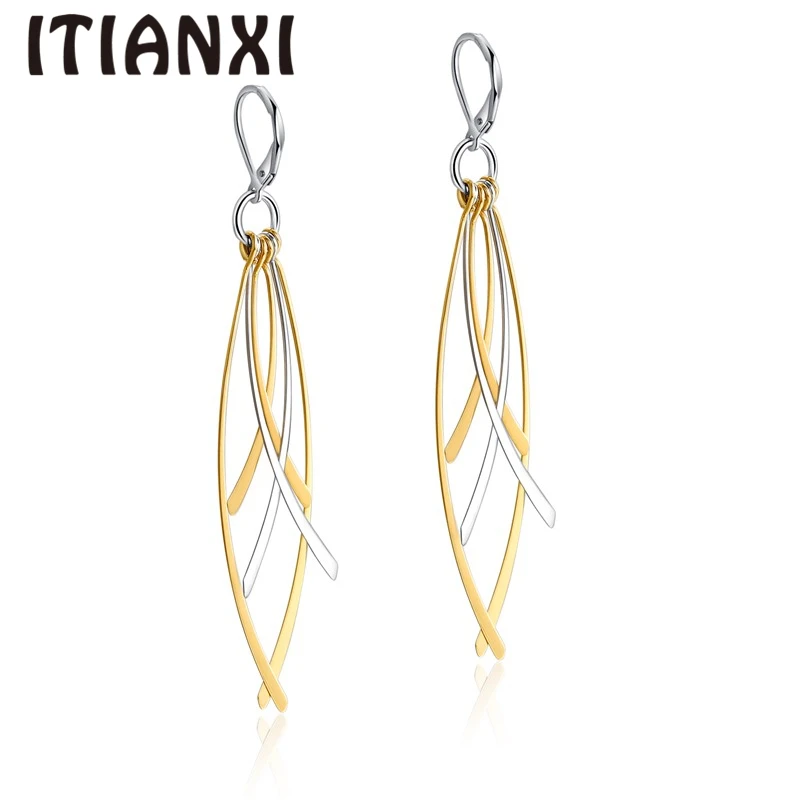 ITIANXI мотаться серьги для Для женщин Jewelry Нержавеющая сталь золотые украшения