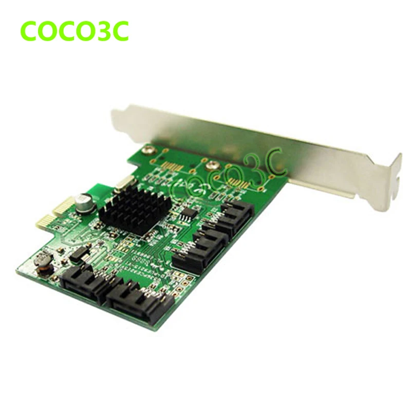 Набор микросхем Marvel 88SE9215 4 порта SATA 6G PCI Express плата контроллера e к III 3 0