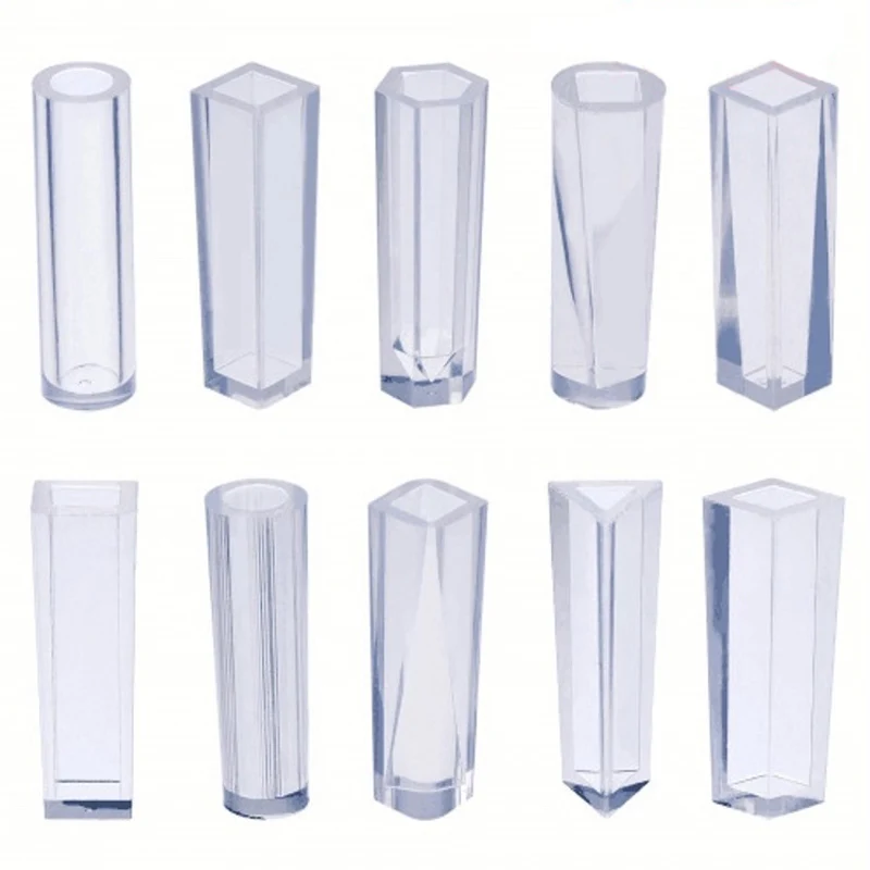 Necklace Pendant Soap Molds Cake Decor Square Cylinder Triangle Jewelry Making Tool Crystal Non Toxic Flip Sugar | Дом и сад