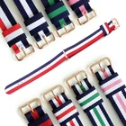 Ремешок для часов neway для dw, нейлоновый ремешок для часов 18 мм, 20 мм, розовое золото, браслет с пряжкой для daniel wellington, ремешок для часов для мужчин и женщин