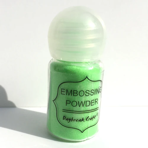 Light Green 10 мл DIY бумага украшения порошок для тиснения художественные краски цвет штамповки украшения для скрапбукинга - Цвет: Light Green