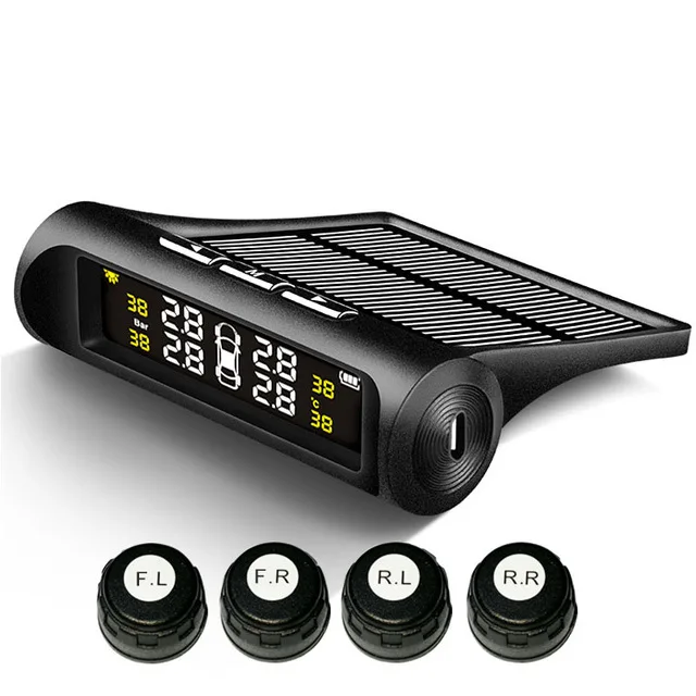 Солнечная TPMS автомобильная система контроля давления в шинах для диагностики