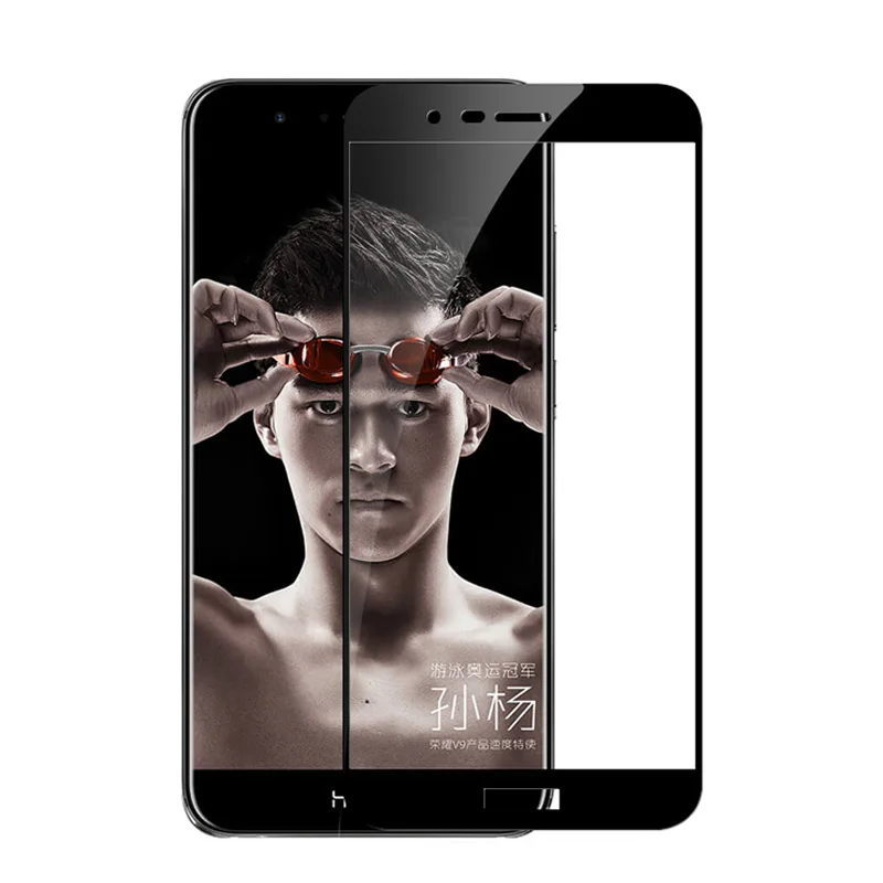 Черный Honor 8 Pro закаленное стекло для huawei Honor 8 Pro защита экрана huawei Honor 8 lite стекло жесткая полная крышка защитная пленка - Цвет: Черный