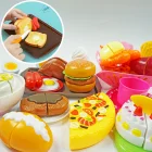 Детские кухонные режущие игрушки, миниатюрная посуда и игрушка для еды, палочки для еды, ролевые пластиковые игрушки для обучения детей