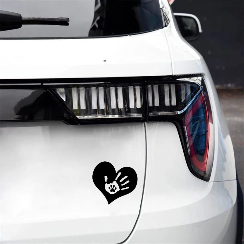 

YJZT 12.6*11.7CM Lovely Hand Car Sticker Vinyl High Quality Accessories Decoration Motorcycle Black/Silver Graphic C12-0134