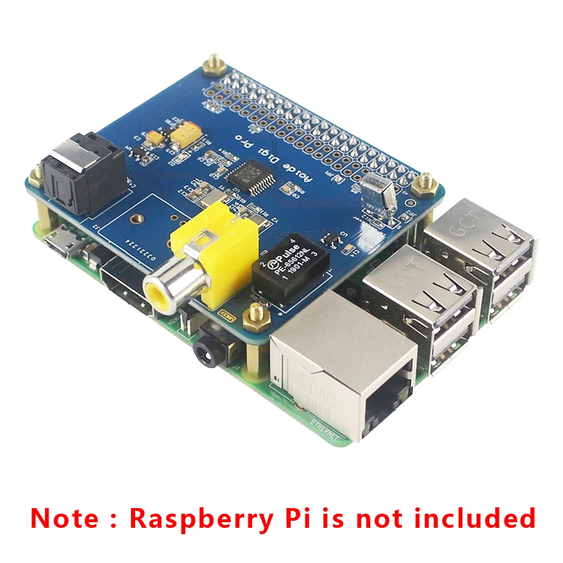Raspberry Pi 3 AOIDE HIFI DiGi Pro цифровая звуковая карта плата расширения звука с алюминиевым