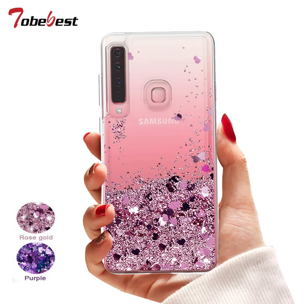 Чехол A9 2018 с жидкими блестками чехол для Samsung Galaxy A920F A920 мягкий из ТПУ динамическим