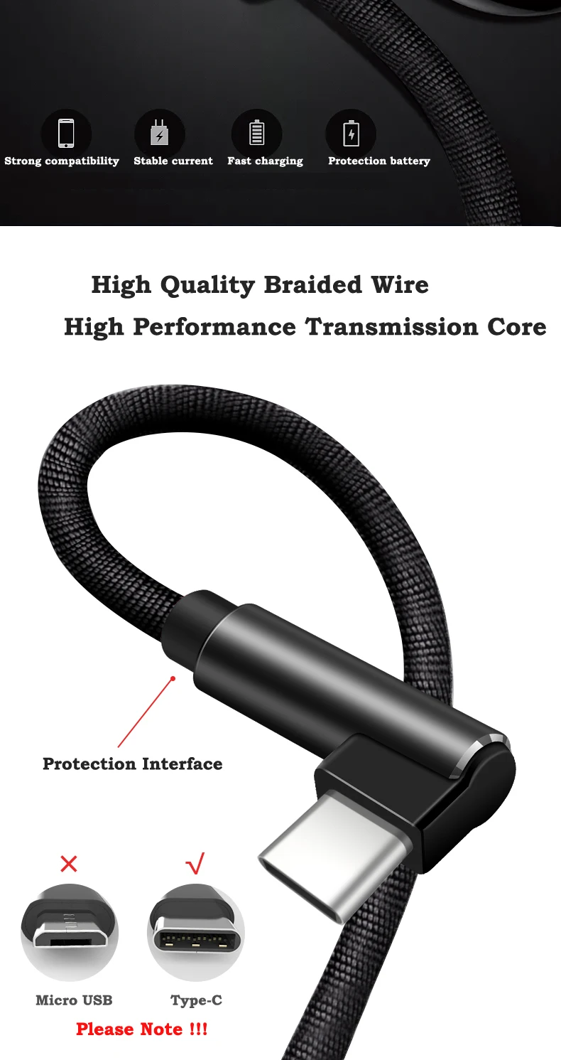 CXV 90 градусов Тип C USB кабель для huawei P20 P30 Pro Быстрая зарядка USB C кабель для samsung S10 S9 Xiaomi Redmi USBC кабель для передачи данных
