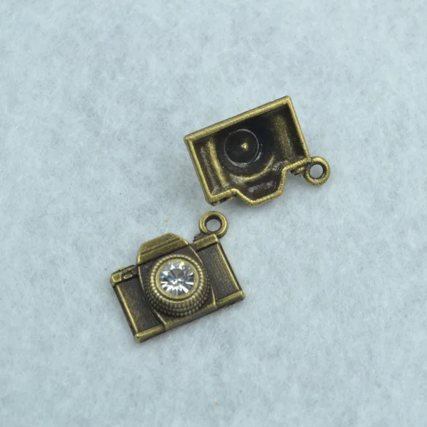 10 шт. талисманы из античной бронзы Стразы металлические подвески в виде