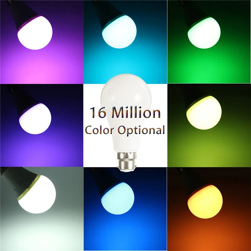B22 беспроводной Wi Fi приложение светодиодная смарт-лампочка свет лампы RGB + W