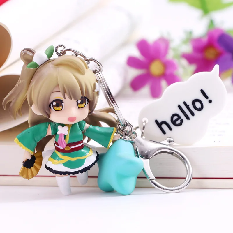 Аниме Любовь жить милый Kawaii брелок ПВХ с фигуркой Коллекционная модель