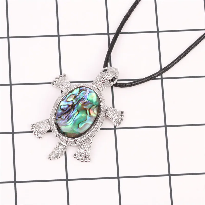 Натуральное ожерелье с черепашкой из ракушек Abalone женское винтажное Макси короткое колье Подвеска животное морская черепаха костюм ювелирные изделия дропшиппинг
