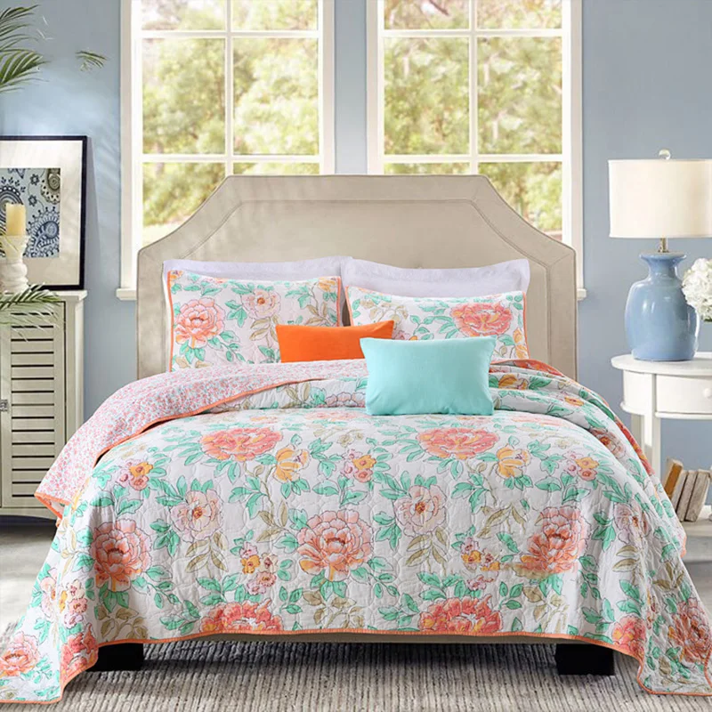 CHAUSUB стеганые покрывала для кровати хлопковое стеганое одеяло комплект из 3