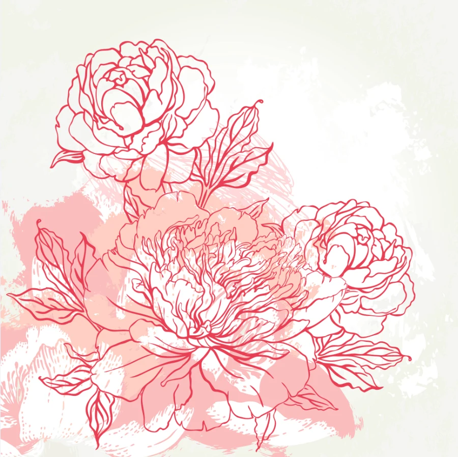 Виниловый светильник для студийной фотосъемки с изображением пиона 8x8 футов 240x240