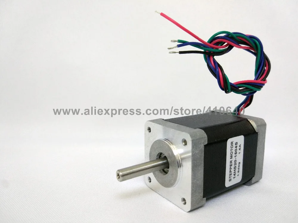 Бесплатная доставка шаговый двигатель 14HS20 1504S L52mm Nema14 с 1.8deg 1.5 40 N. см биполярным 4