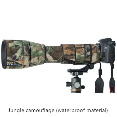 Jungle camouflage ROLANPRO Tamron SP 150-600 мм F/5-6,3 Di VC USD G2 A022 защитный чехол пистолеты одежда камуфляж объектив камеры дождевик - Цвет: Jungle camouflage