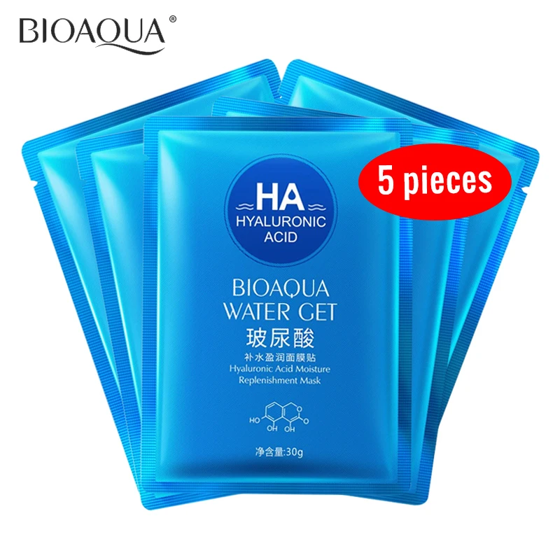 BIOAQUA жидкость с гиалуроновой кислотой маска для лица натуральная увлажняющая