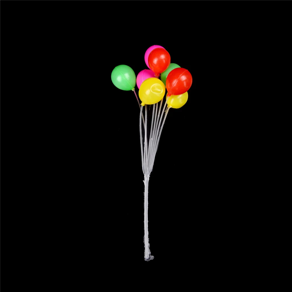

A bunch (including 8 balloons) plastic Garden Ornament Mini Balloon Plant Fairy Dollhouse Home Miniature Decor Gift