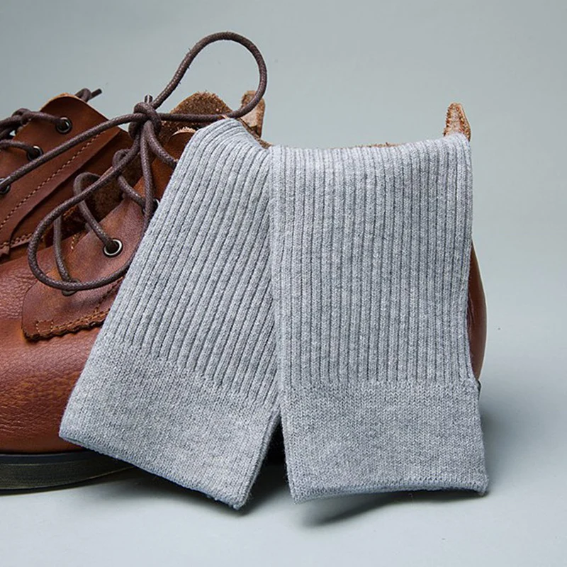 5 пар/лот модные хлопковые мужские носки белые черные деловые дышащие мягкие до