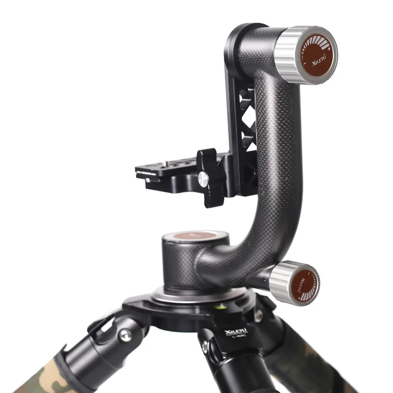 XGH-1 XILETU XGH-1 Pro сверхмощный карданный штатив из углеродного волокна Стабилизатор главный быстросъемная пластина для телеобъектива фотографии птицы - Цвет: XGH-1