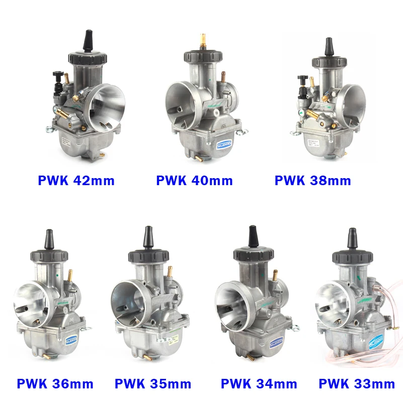 PWK карбюратор 33 34 35 36 38 40 42 мм Racing Carb Универсальный 2T 4T двигатель Dirt Bike Мотокросс Мотоцикл Скутер ATV Quad