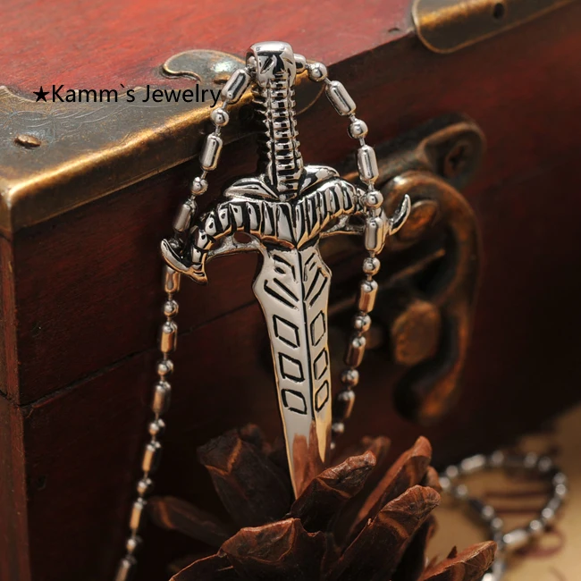 Подвески в стиле панк из нержавеющей стали хип хоп серебра KP098|necklace chinese|necklace
