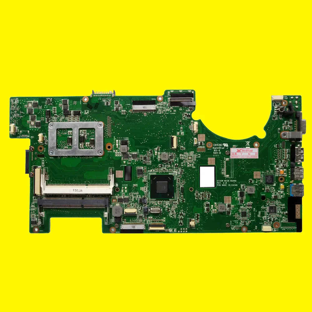 Для For Asus G73SW G73S G73 4 слота 2D REV: 2 0 HM65 100% тестовая материнская плата для ноутбука