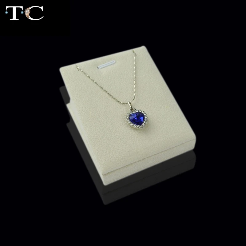 Jewelry Display Showcase Beige Velvet Holder for Necklace Bust Pendant Stand Rack Free EMS | Украшения и аксессуары