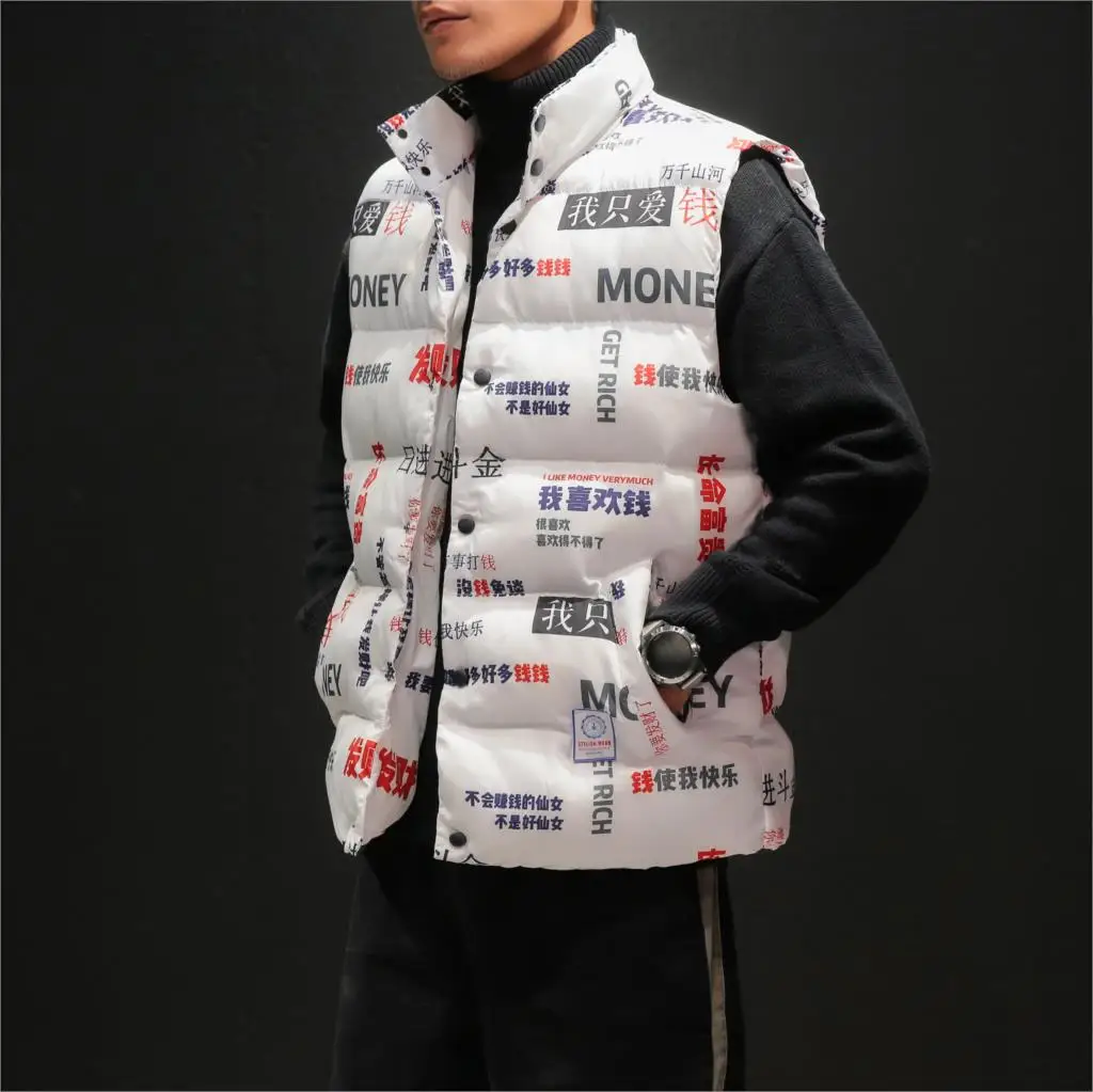 M-4XL 5XL зимняя куртка мужская повседневная Толстая теплая жилетка мужской модный жилет бодиутеплитель мужской жилет зимний жилет без рукавов для мужчин