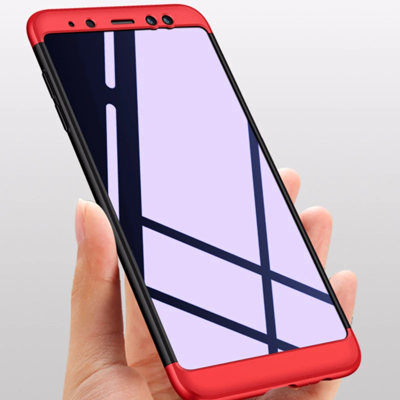 Полная защита ударопрочный Жесткий Тонкий чехол для Samsung galaxy A6 Plus 2018 J3 J5 J7 2017 C9 Pro J2