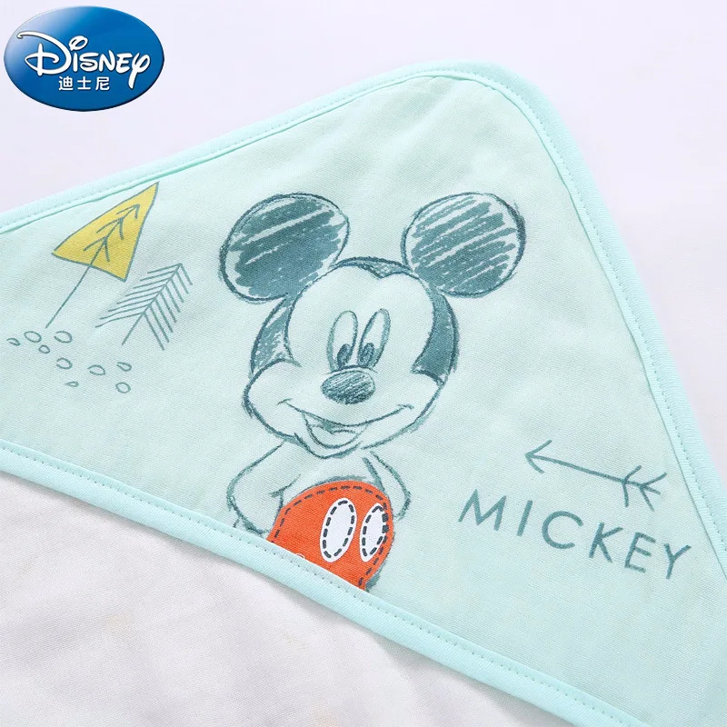 Disney 90*90 см детское полотенце для ванной с капюшоном Etamine, халат для девочки для младенцев, детское хлопчатобумажное одеяльце