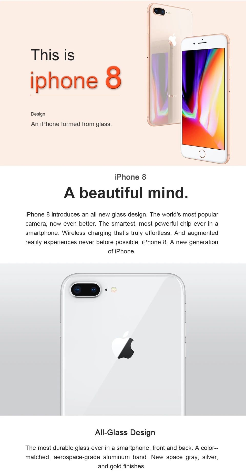 Разблокированный б/у Apple iPhone 8, 2 Гб ОЗУ, 64 ГБ, 4,7 дюйма, IOS 11, 3D Touch ID, LTE, 1821 МП камера с шестиядерным процессором, сканер отпечатков пальцев Apple, мАч