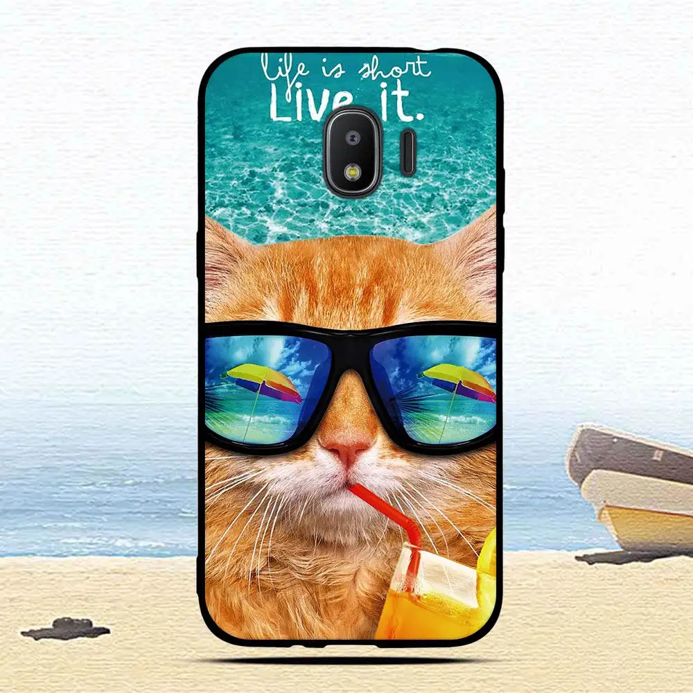 Чехол для Samsung Galaxy Grand Prime Pro/J2 Pro 2018/J2 2018/J250 чехлы с принтом животных и кошек