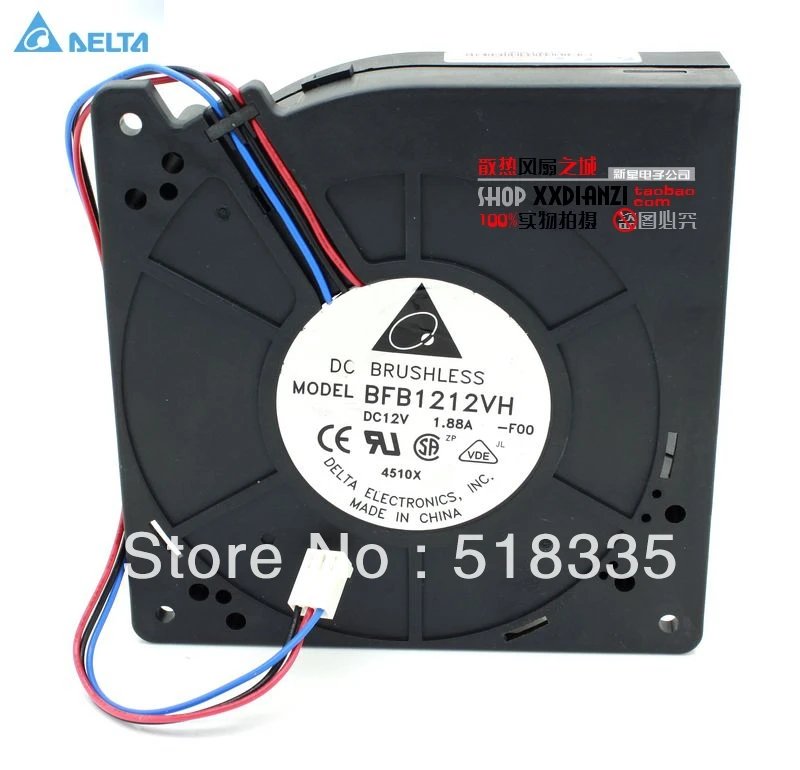 Превосходный центробежный вентилятор 12 В 1.88A Для delta BFB1212VH 12032