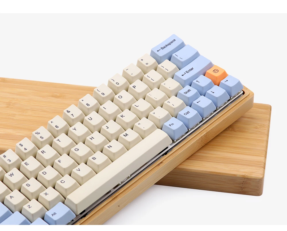 Синий бежевый оранжевый краситель Sub толстый PBT OEM профиль Keycap для dz60 gk64 механический 1,75 сдвиг