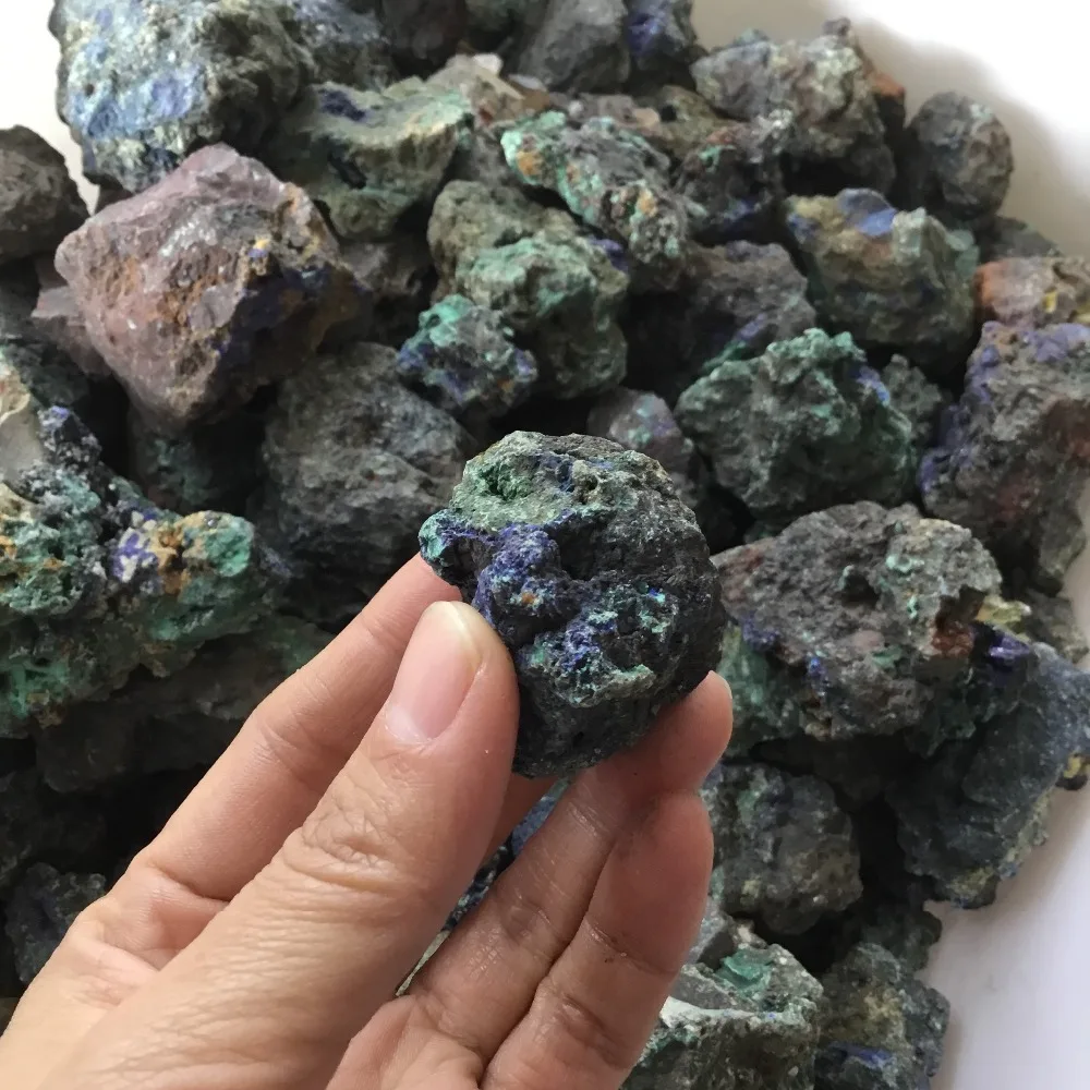 Натуральный сырой чессилит необработанный камень azurite минеральный