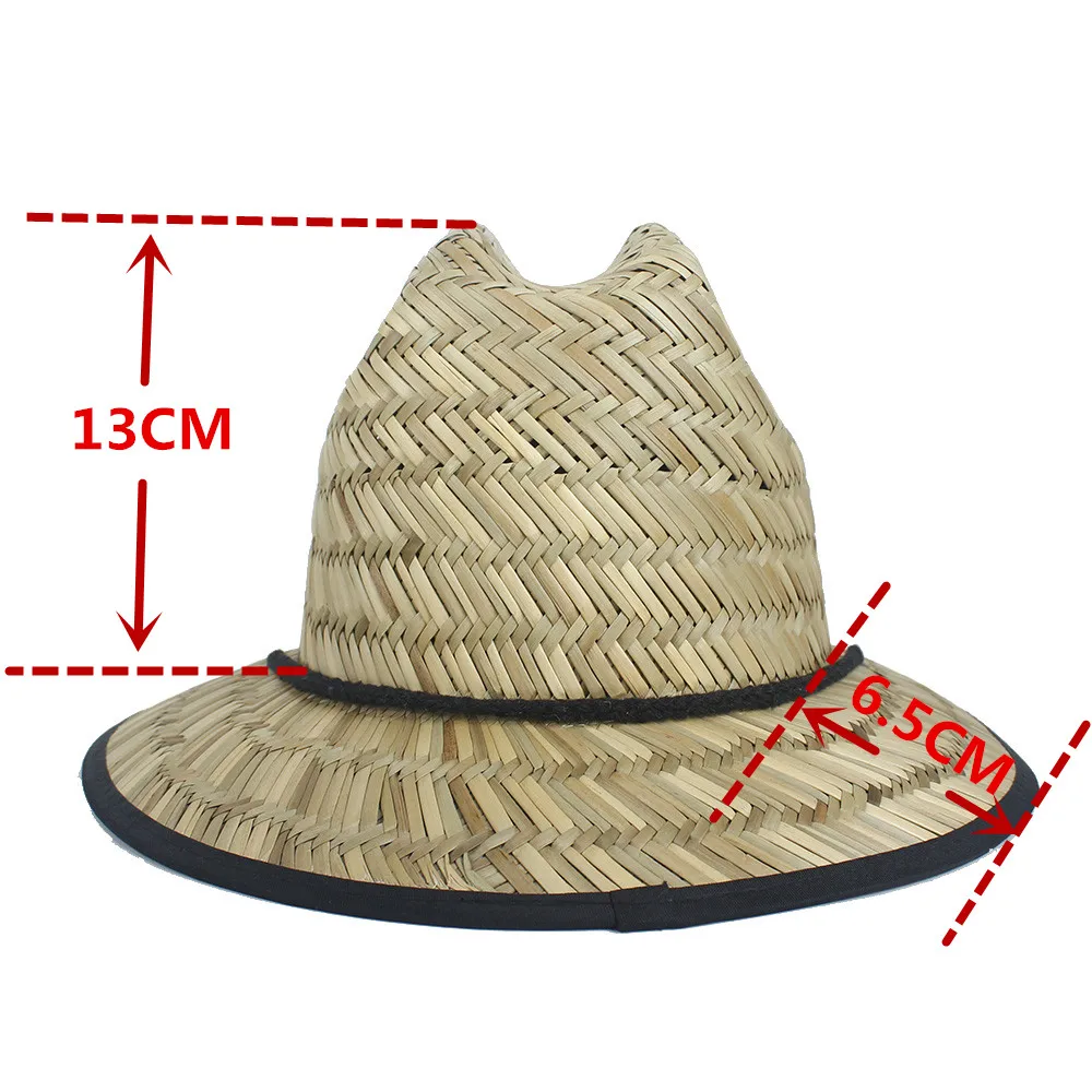 100% соломенная шляпа для мужчин и женщин летняя плетеная пляжная ручной работы