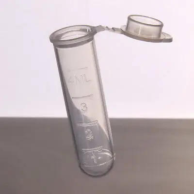 Лот 300 масштабная линия 5 мл лабораторная пластиковая центрифуга трубка круглая